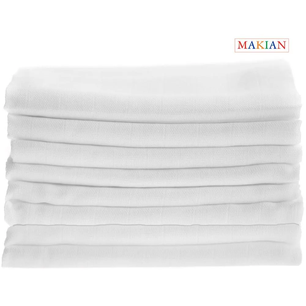 Mullwindeln, 8er Pack, 80x80cm, weiß