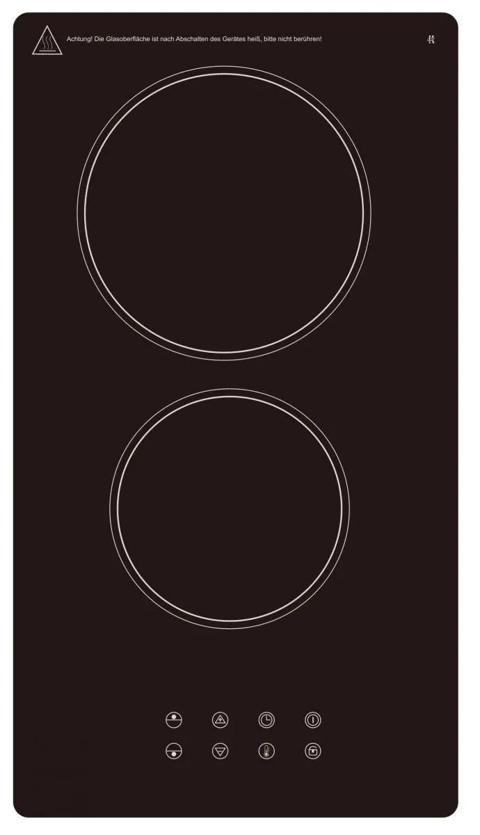 Glaskeramik Doppelkochplatte EB-DCF-2X