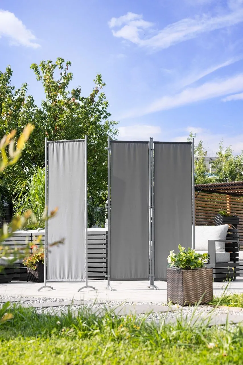 Stellwand Paravent 3tlg. ca. 260 x 170 cm - Anthrazit