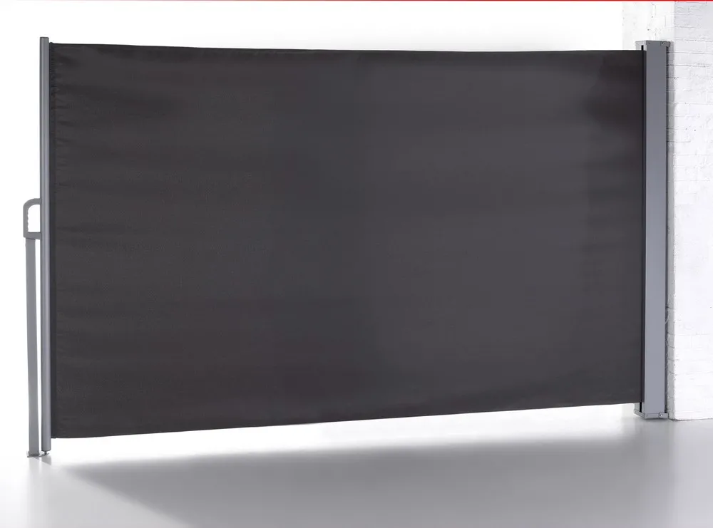 Seitenmarkise Balkonmarkise aus Aluminium, ca. 3 x 1,6 m - Anthrazit