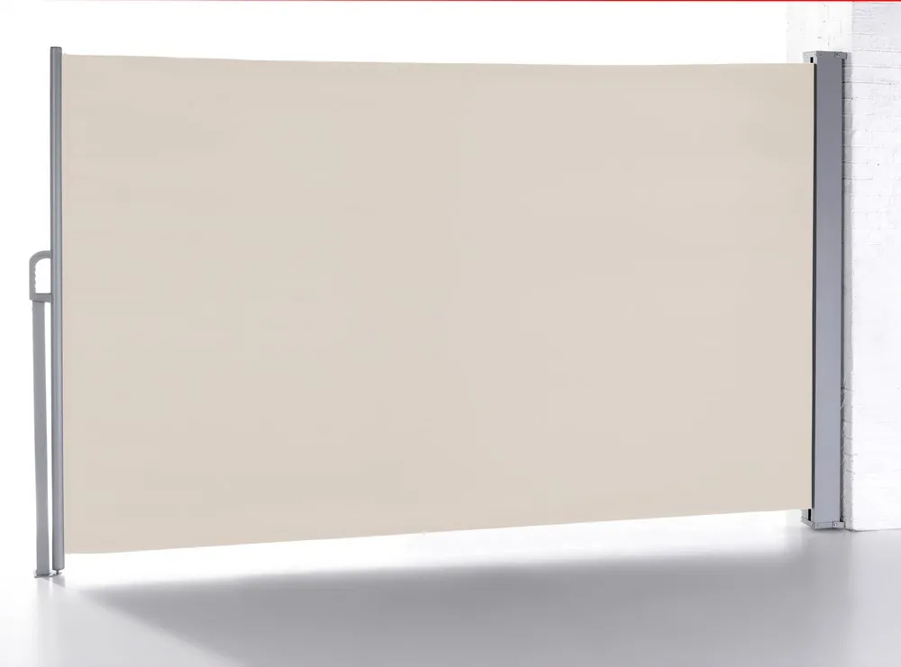 HC Garten & Freizeit Seitenmarkise Balkonmarkise aus Aluminium, ca. 3 x 1,6 m - Beige