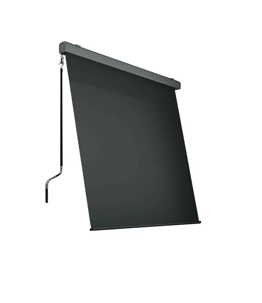 Alu-Sonnenrollo Balkonmarkise Sichtschutz, ca. 150 x 300 cm - Anthrazit