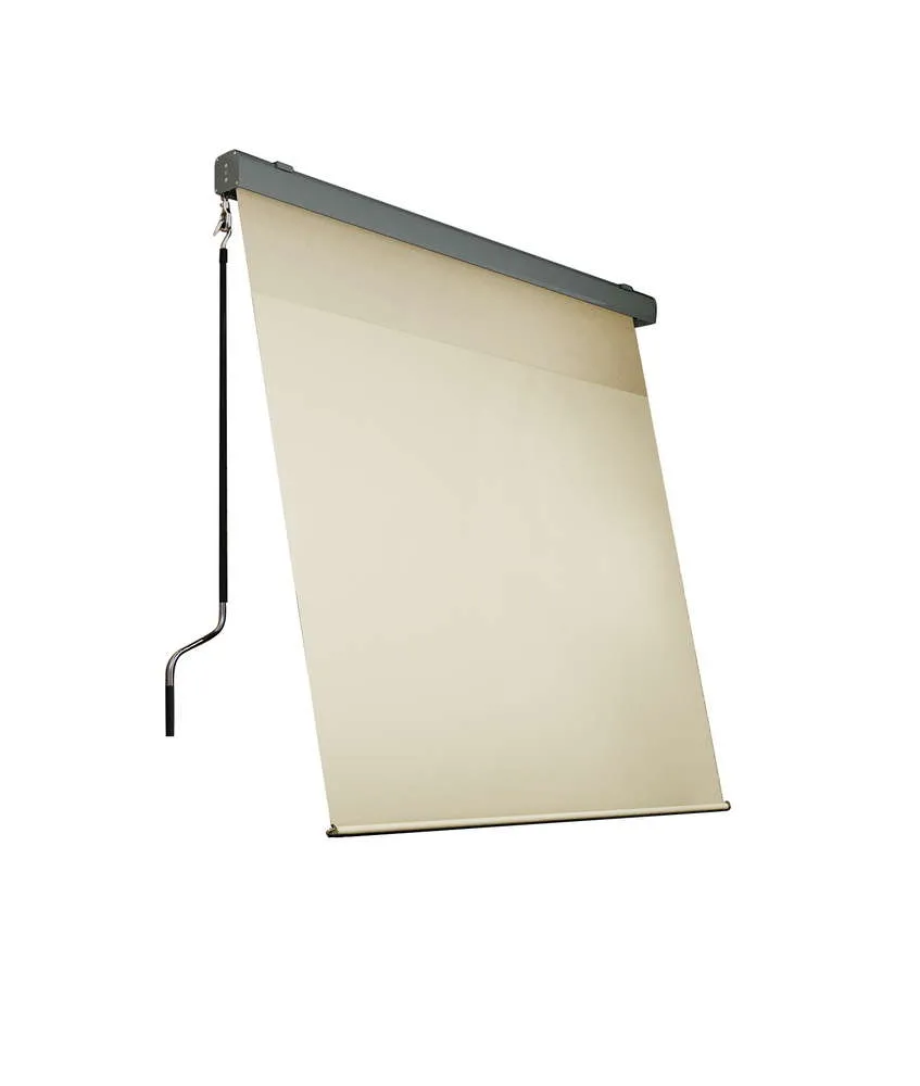 Alu-Sonnenrollo Balkonmarkise Sichtschutz, ca. 200 x 300 cm - Creme