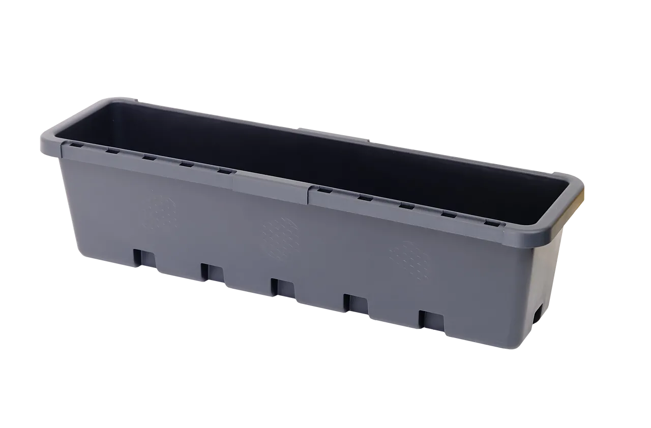 Blumen- / Kräuterbox 10 Stück, anthrazit, komplett