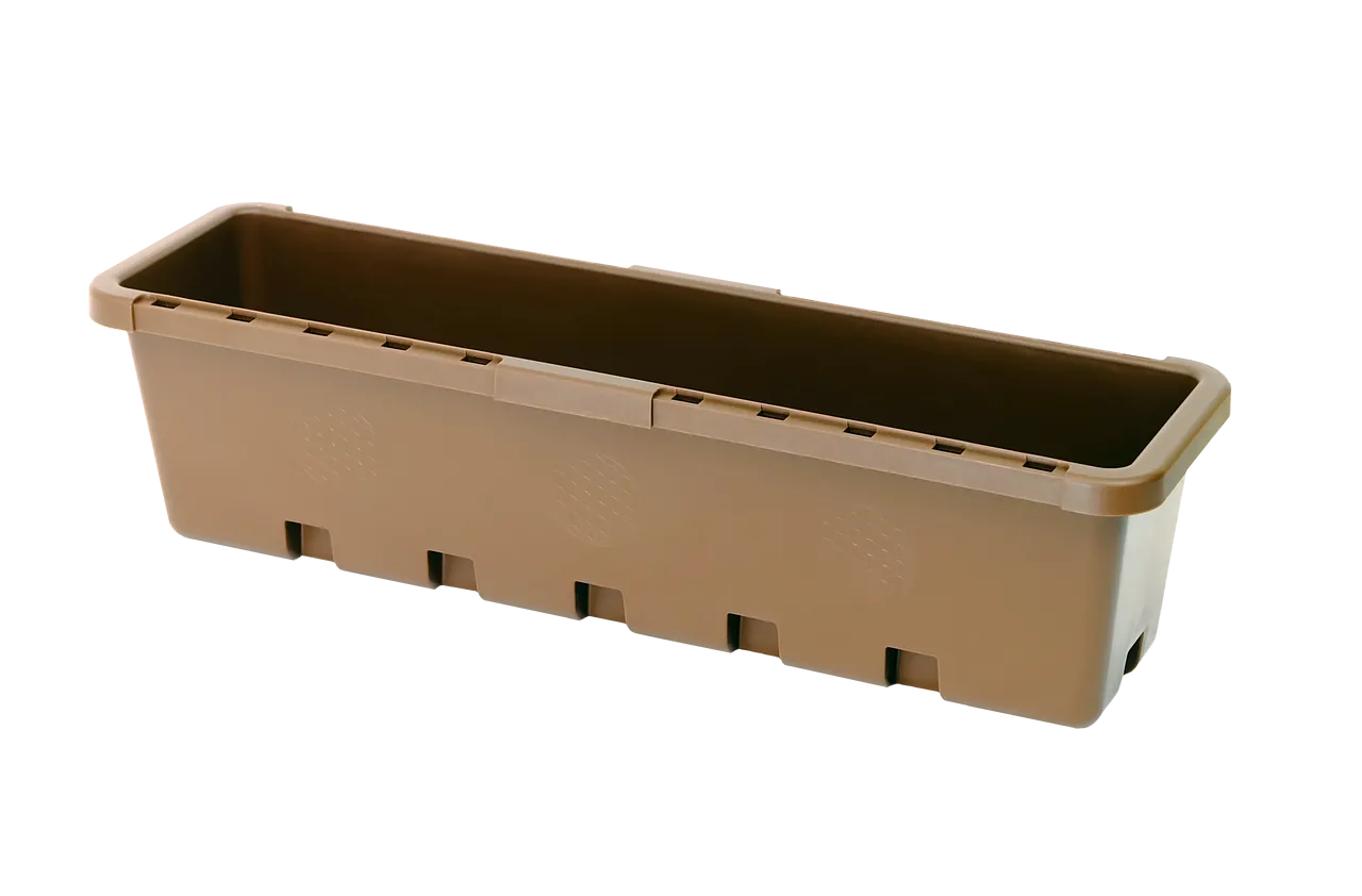 Blumen- / Kräuterbox 5 Stück, gelb, terrabraun