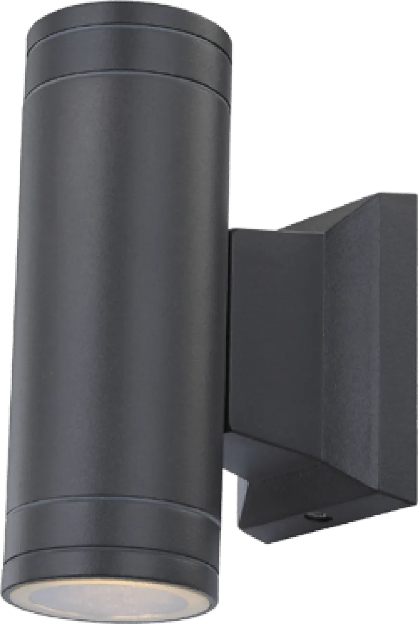 Lighting - GANTAR - Außenleuchte Aluminium Druckguss grau, 2x GU10 LED