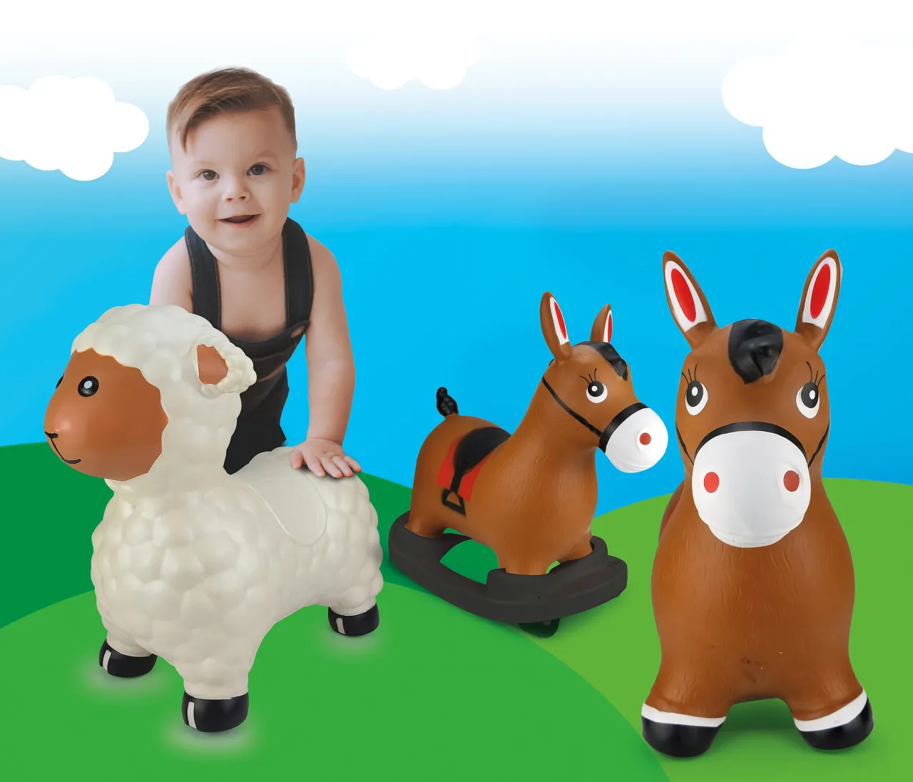 JAMARA Hüpftier Mobil Board 2in1