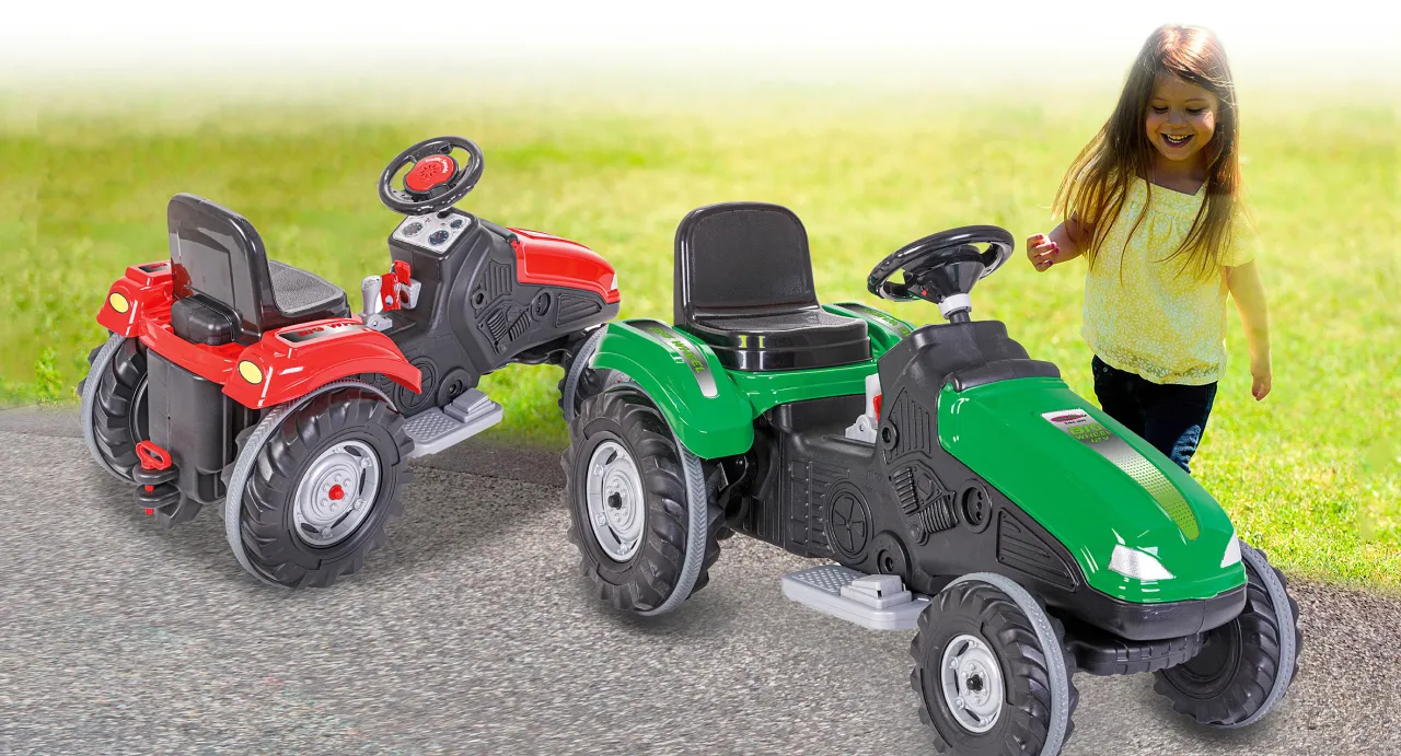 JAMARA Ride-on Traktor Big Wheel 12V rot