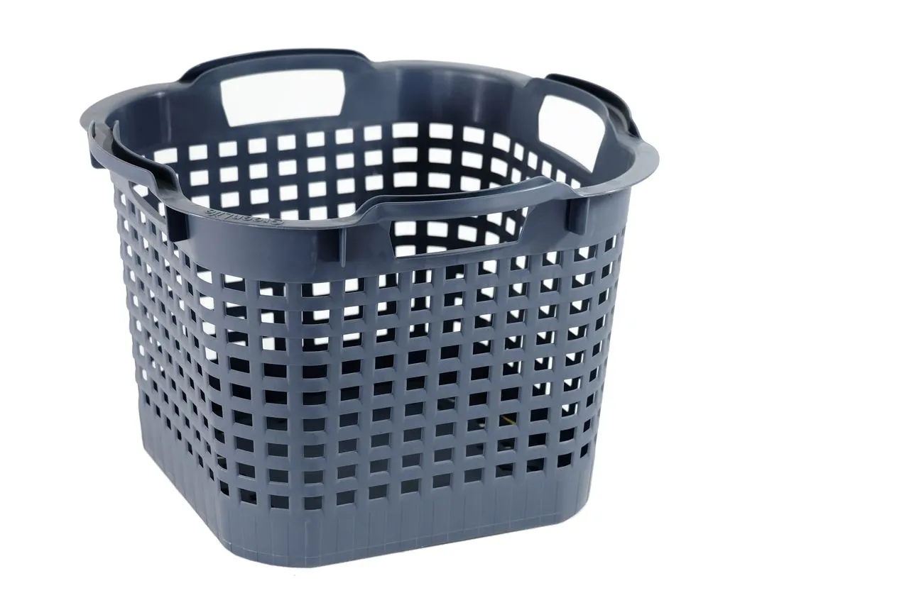 Uni-Korb 25 kg, 3 Stück, drehstapelbar, grau