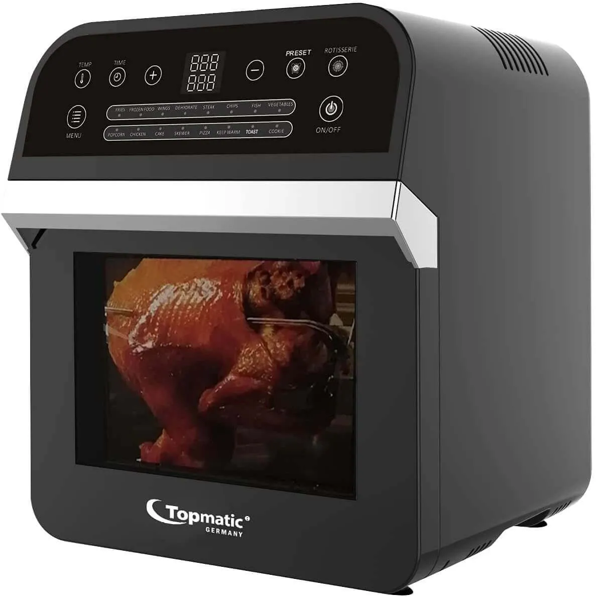 XXL Heißluftfritteuse 12L schwarz DAF-1600.12LB 1600W