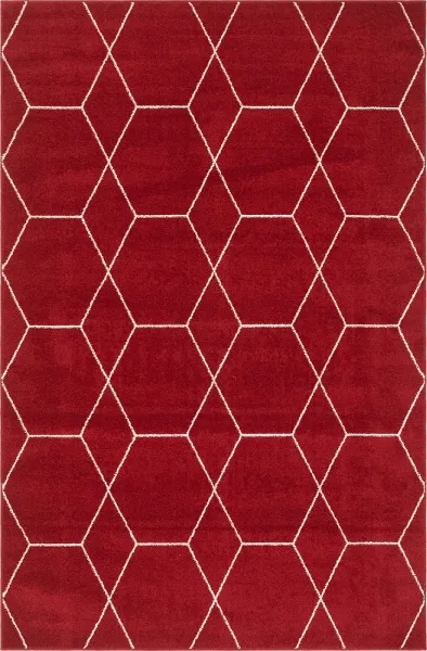 Teppich "Crosses Frieze" Rechteckig Rot CA10606