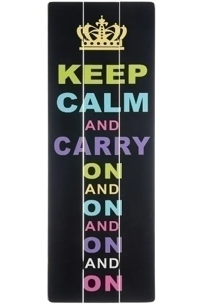 Holzschild "Carry On"