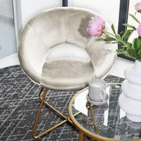 Samtstuhl SELESA Beige