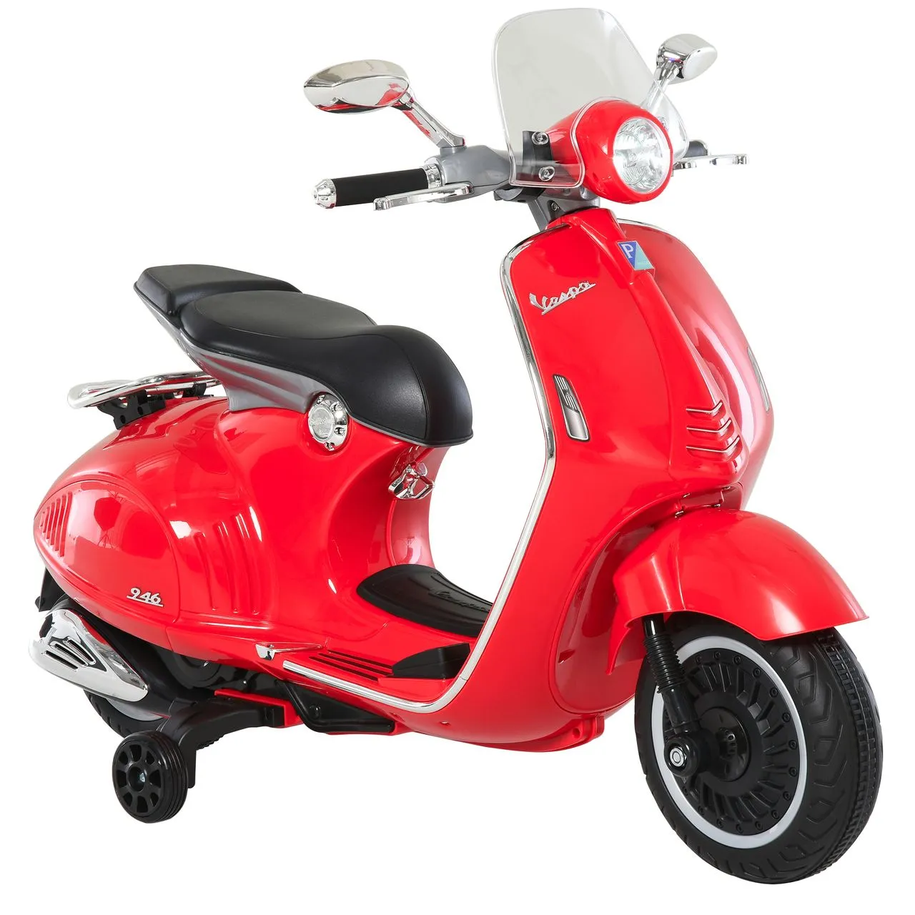 Elektrofahrzeug, Kinderfahrzeug, Kindermotorrad, Elektro-Motorrad mit MP3-Musik Beleuchtung, 3-6 Jahre, PP, Rot, 108 x 49 x 75 cm