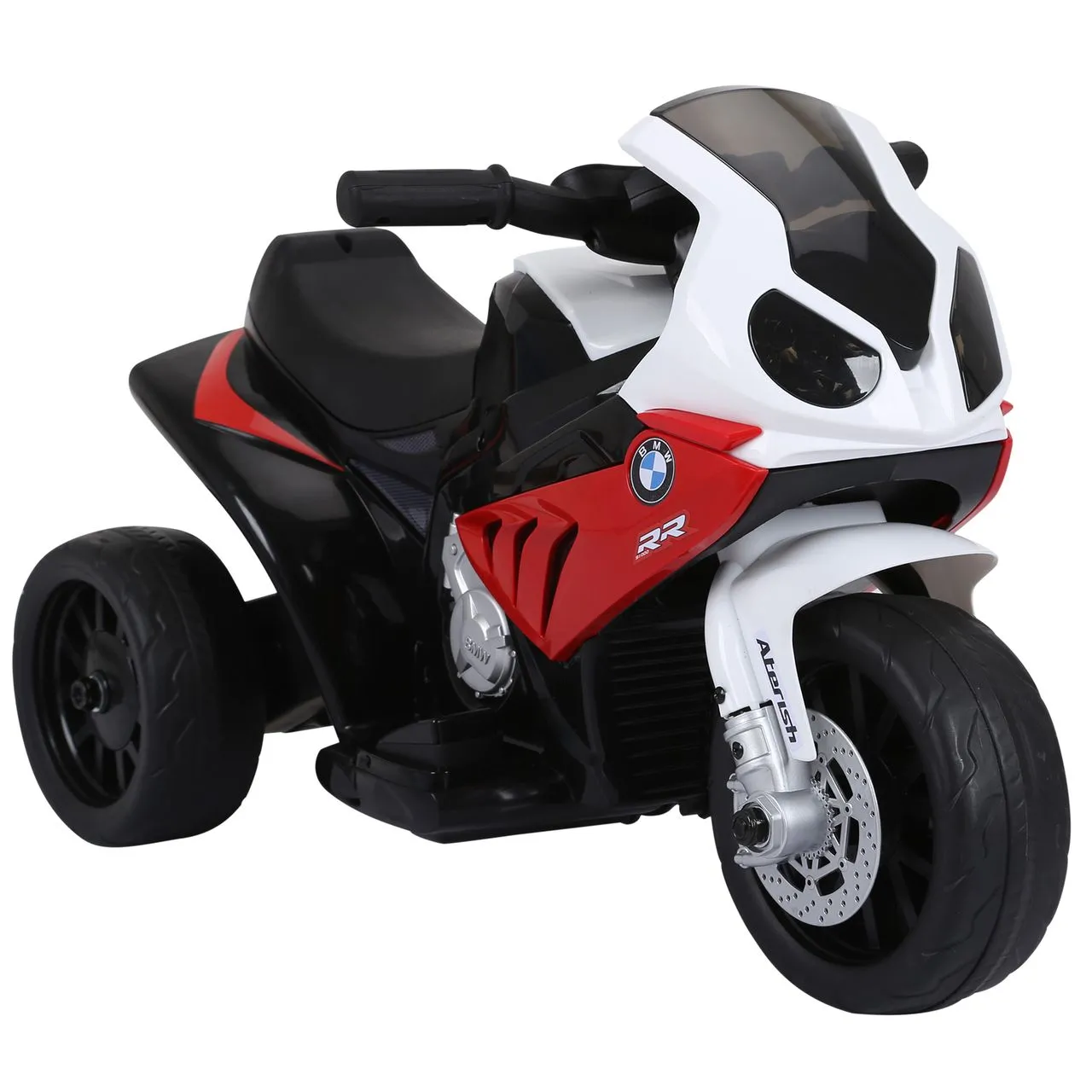 Elektro Kindermotorrad Kinderfahrzeug Lizensiert von BMW S1000RR Elektro-Dreirad mit Akku Stahl Rot 66 x 37 x 44 cm