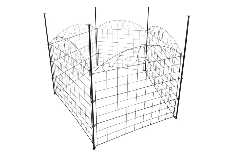 Metall-Gartenzaun, M11, pulverbeschichtet, ca. 77,5 x 64 cm - Anthrazit