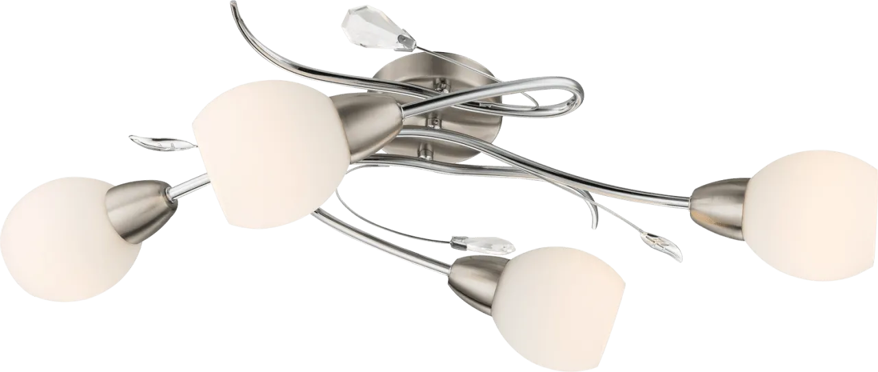 Lighting - LILLY - Deckenleuchte Metall Nickel matt, 4x E14