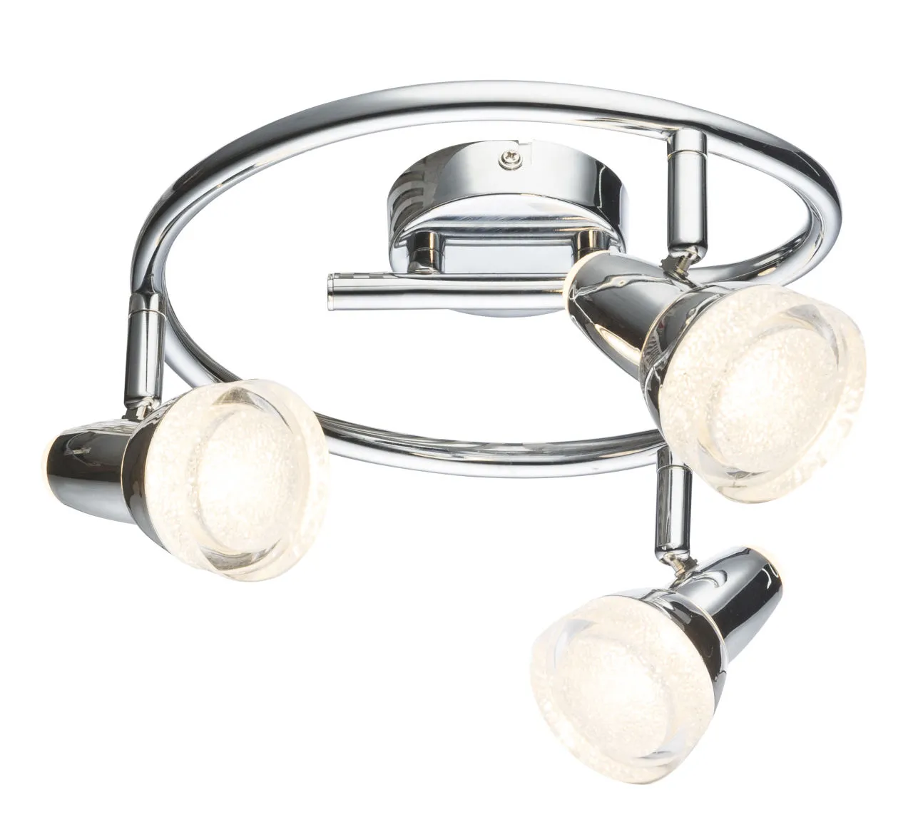 Lighting - ALASKA - LED Strahler Metall verchromt, 3x LED