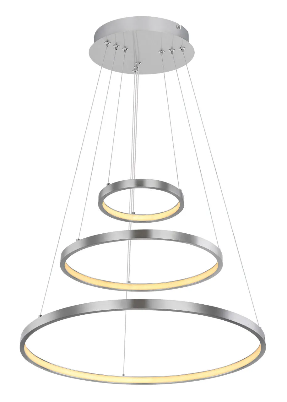 Lighting - RALPH - Hängeleuchte Metall Nickel matt, LED