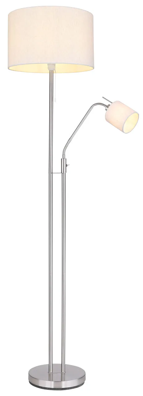 Lighting - AVA - Stehleuchte Metall Nickel matt, 1x E27