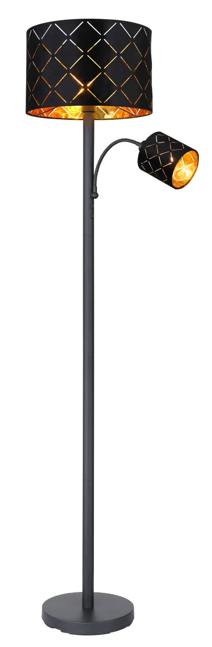 Lighting - SUNNA - Stehleuchte Metall schwarz, 1x E27