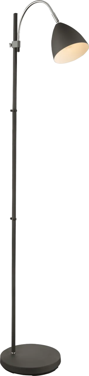 Lighting - ARCHIBALD - Stehleuchte Metall anthrazit, 1x E14