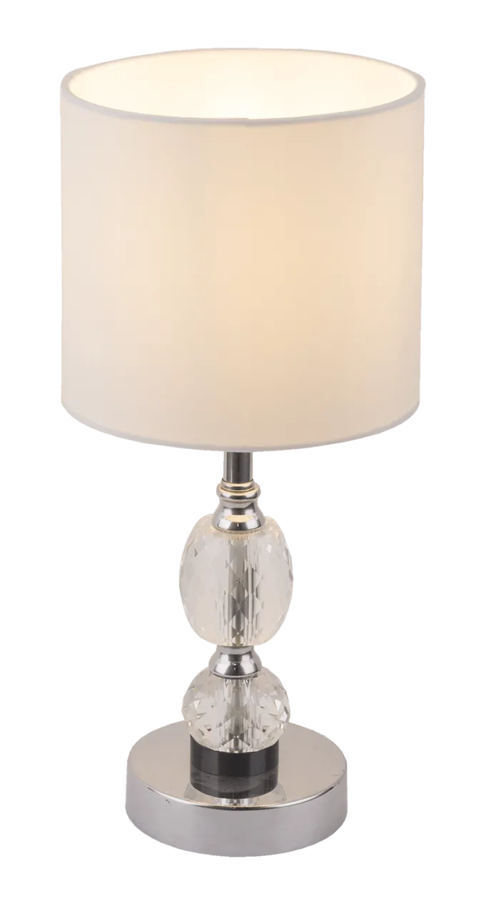 Lighting - BRONN - Tischleuchte Metall verchromt, 1x E14