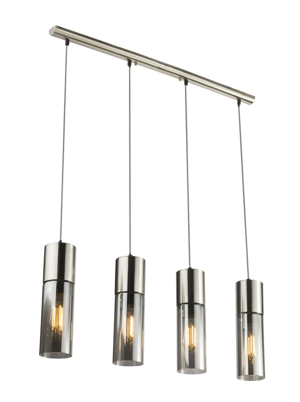 Lighting - ANNIKA - Hängeleuchte Metall Nickel matt, 4x E27