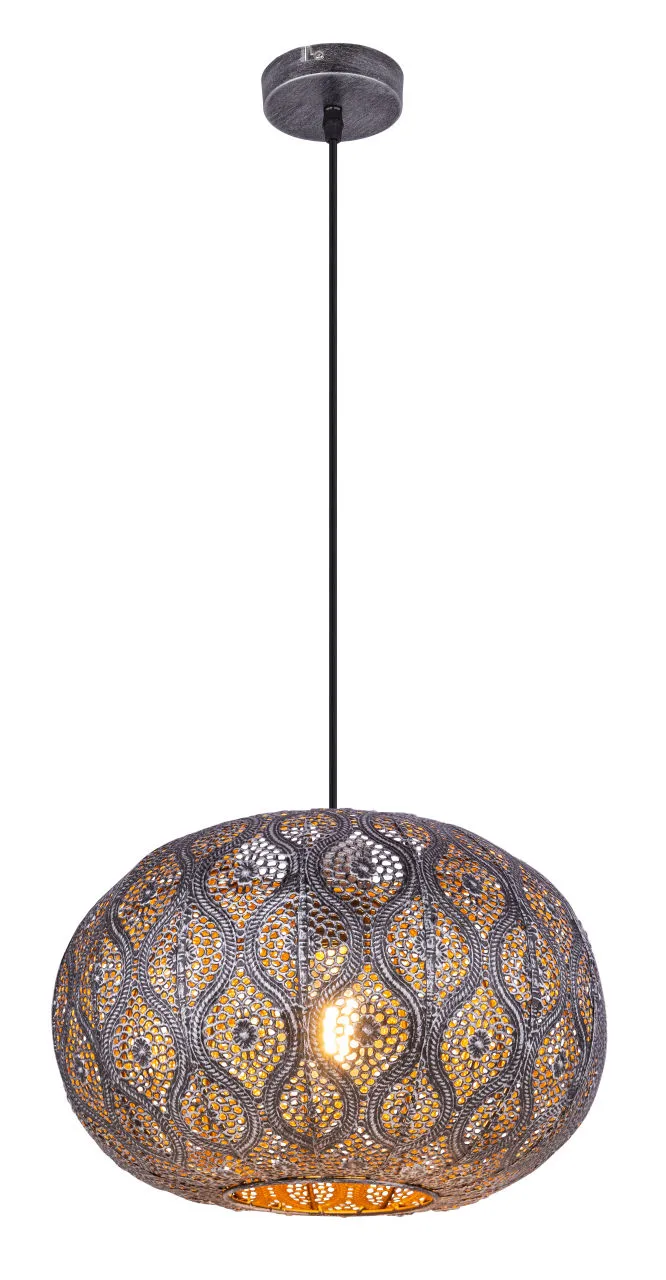 Lighting - SOLERA - Hängeleuchte Metall schwarz, 1x E27