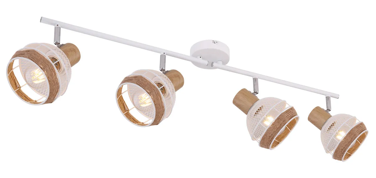 Lighting - WIDY - Strahler Metall weiß, 4x E27