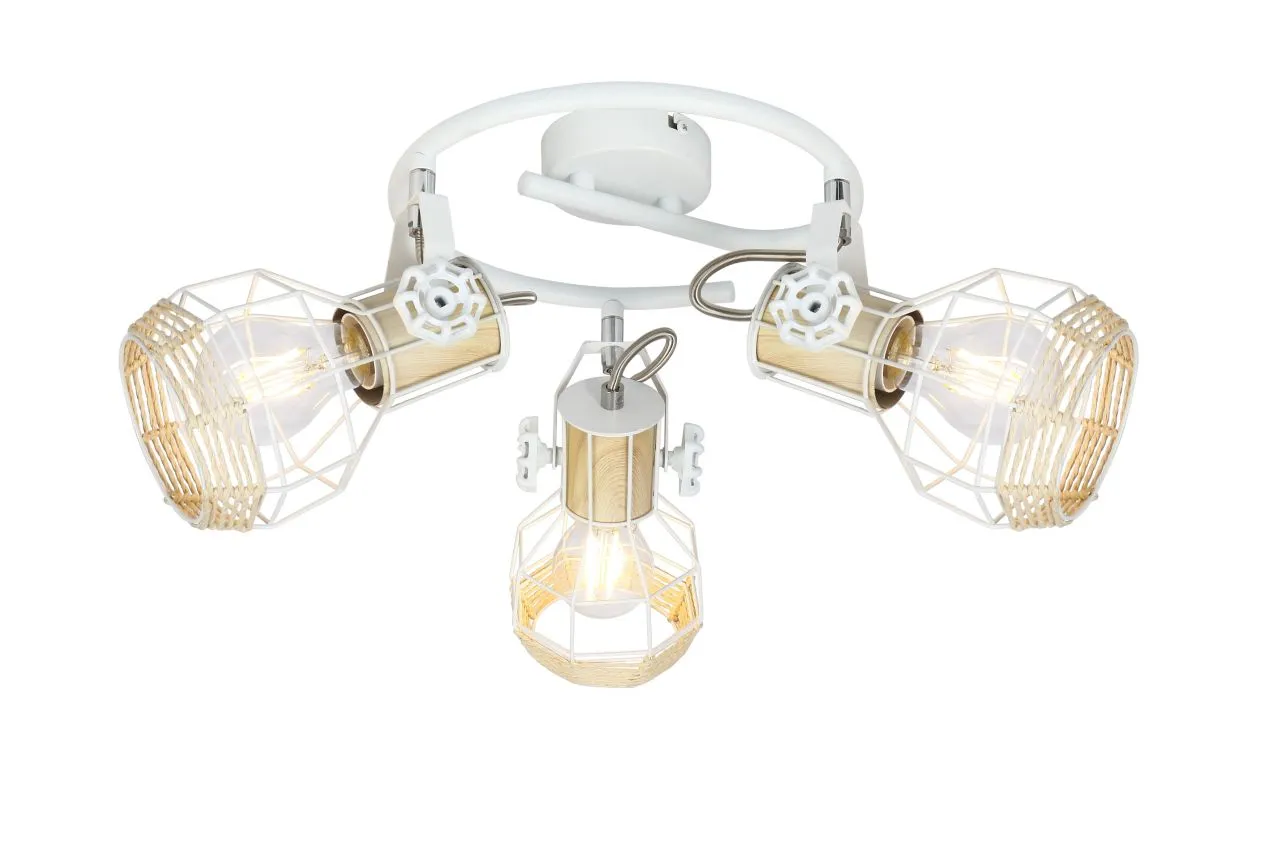 Lighting - BANA - Strahler Metall weiß, 3x E27