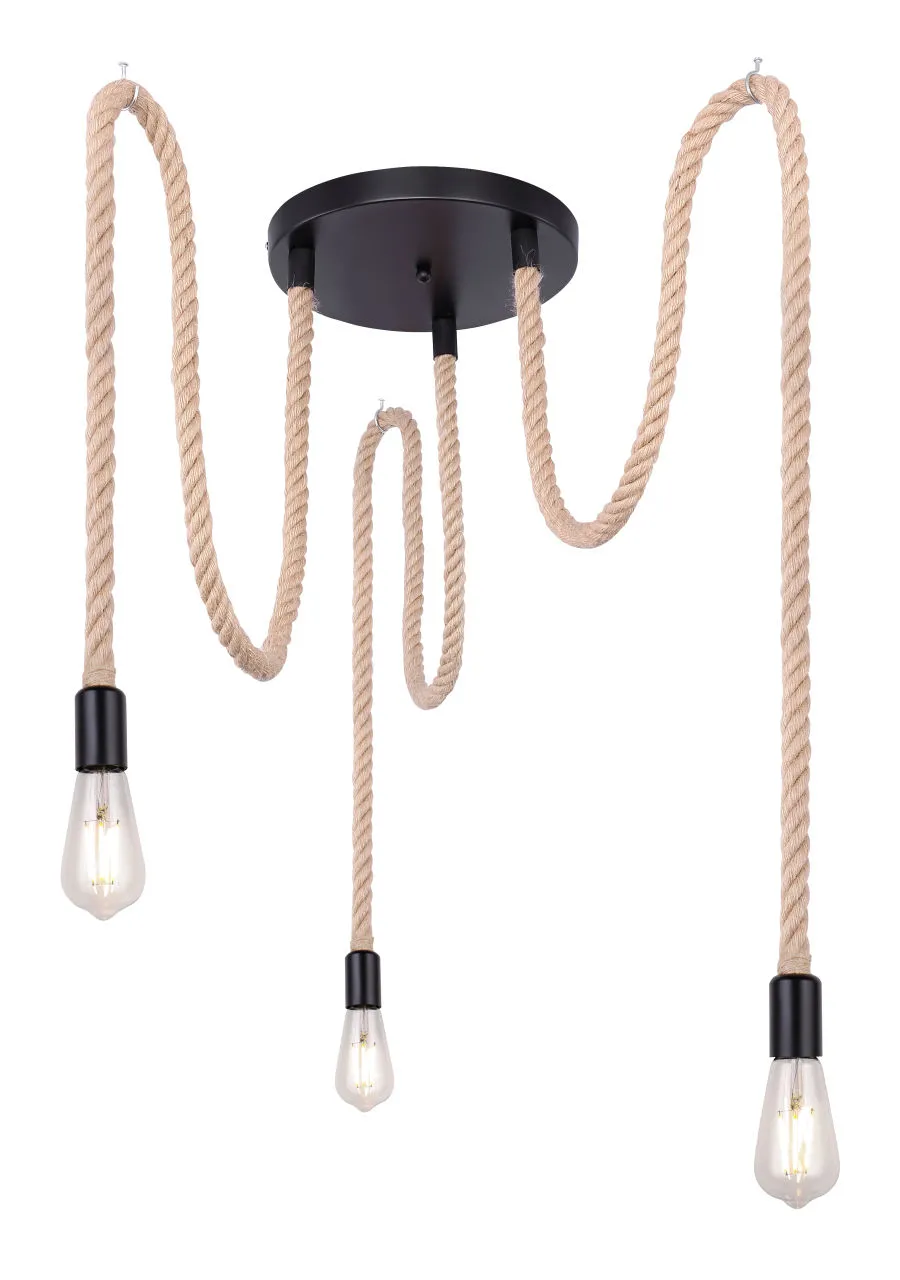 Lighting - ULLEU - Hängeleuchte Metall schwarz, 3x E27