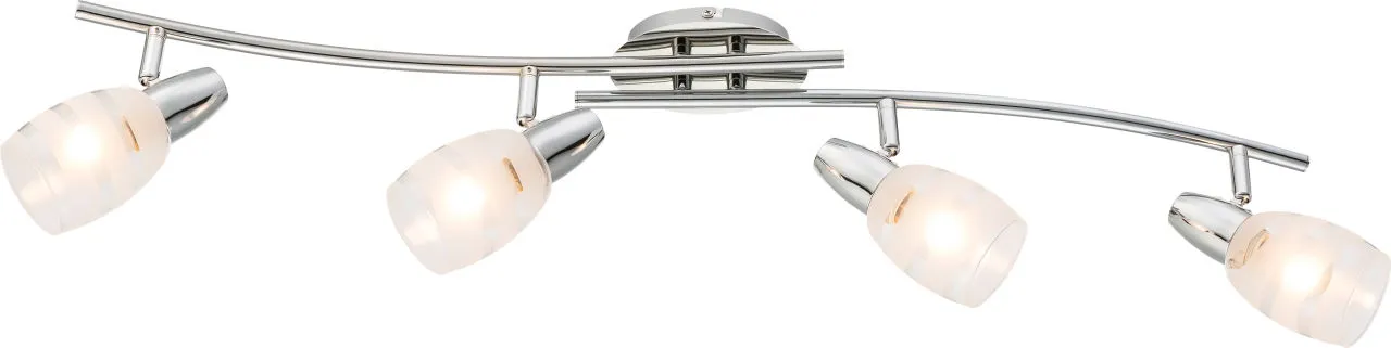 Lighting - ROY - Strahler Metall verchromt, 4x E14