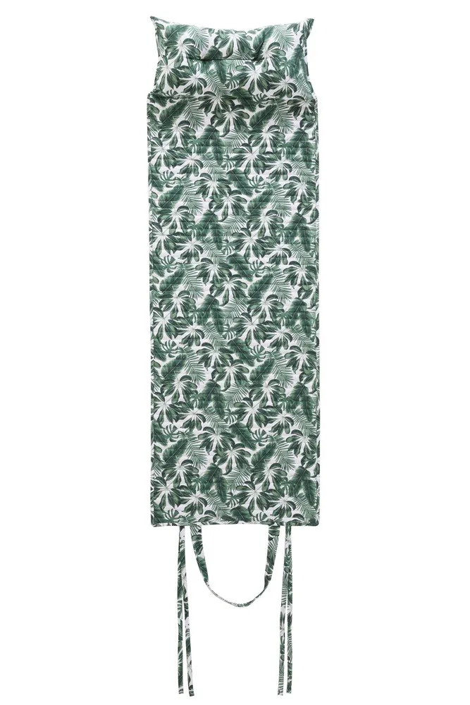 Strand-/Liegenmatratze - Palmenblätter Grün