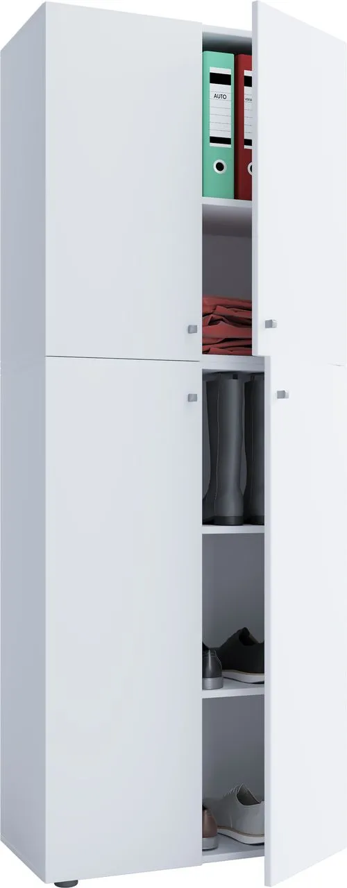 Schuhschrank "Lona" mit 5 Fächern Weiß