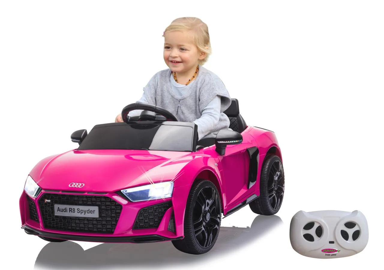 JAMARA-460889-Ride-on Audi R8 Spyder 2,4GHz pink