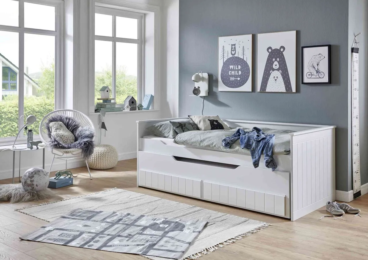 Funktionsbett RONNY 2 Liegeflächen und 2 Schubladen