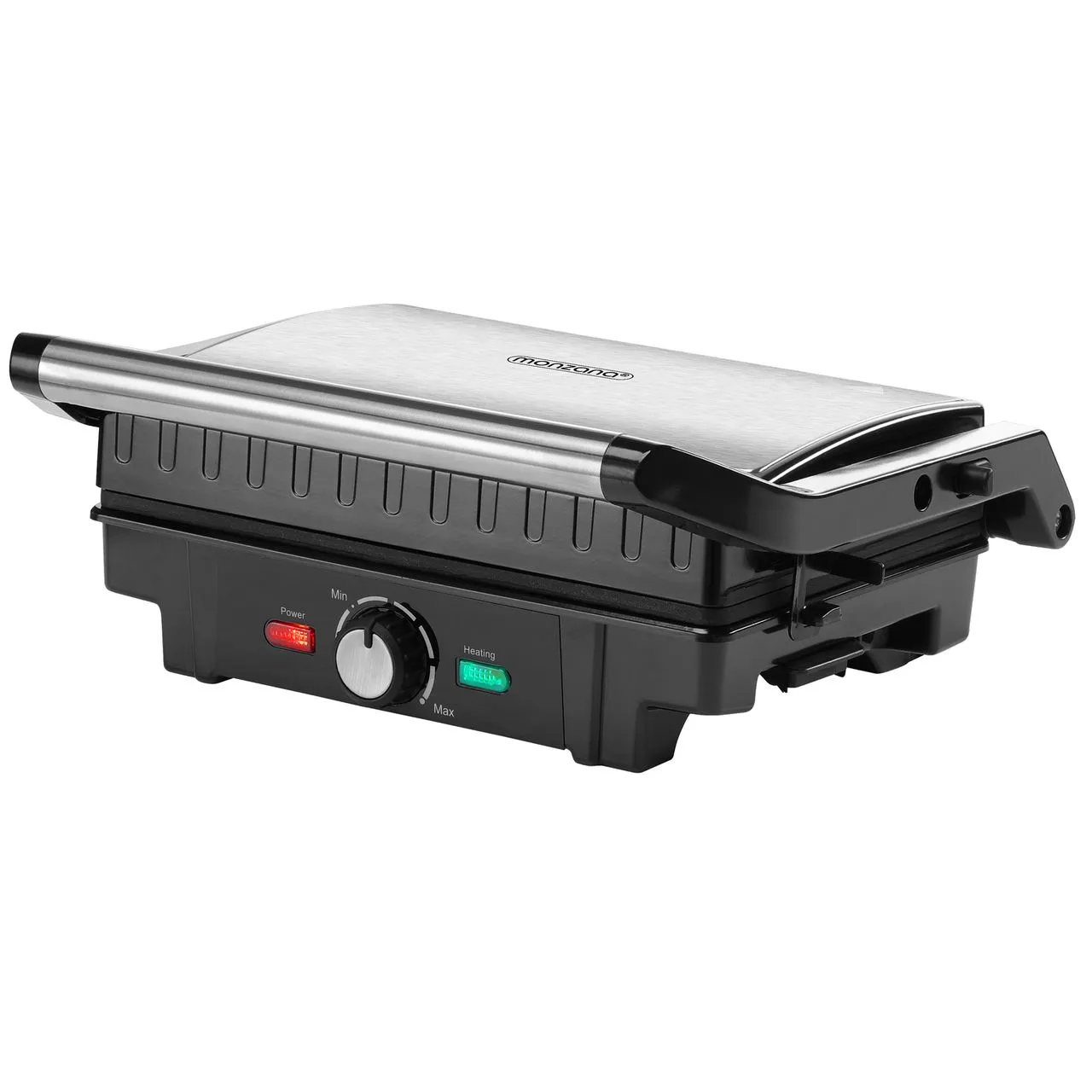 monzana Kontaktgrill 1600W 29 x 24,5 x 11cm schwarz / edelstahl