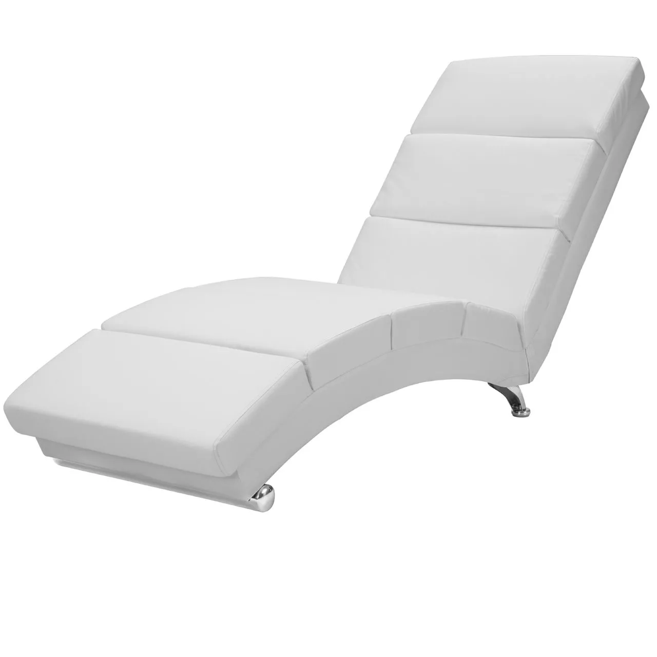 Casaria Relaxliege London Kunstleder Massage + Heizfunktion 186 x 89 x 55cm weiß