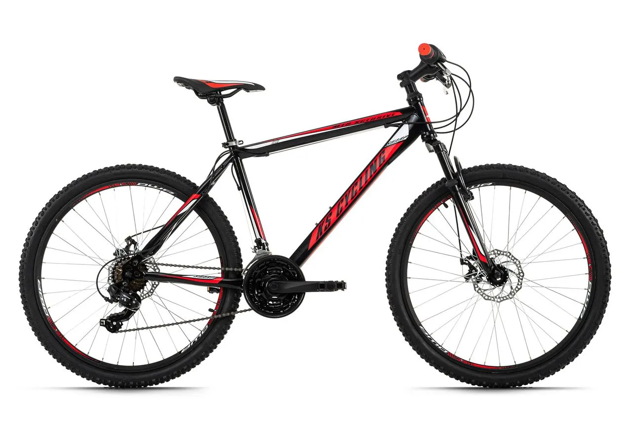 Mountainbike Hardtail 26'' Sharp schwarz-rot RH 46 cm