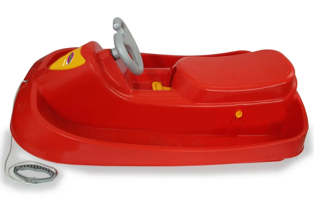 JAMARA-461100-Snow Play Bob Ralley 100 cm rot mit Lenkrad