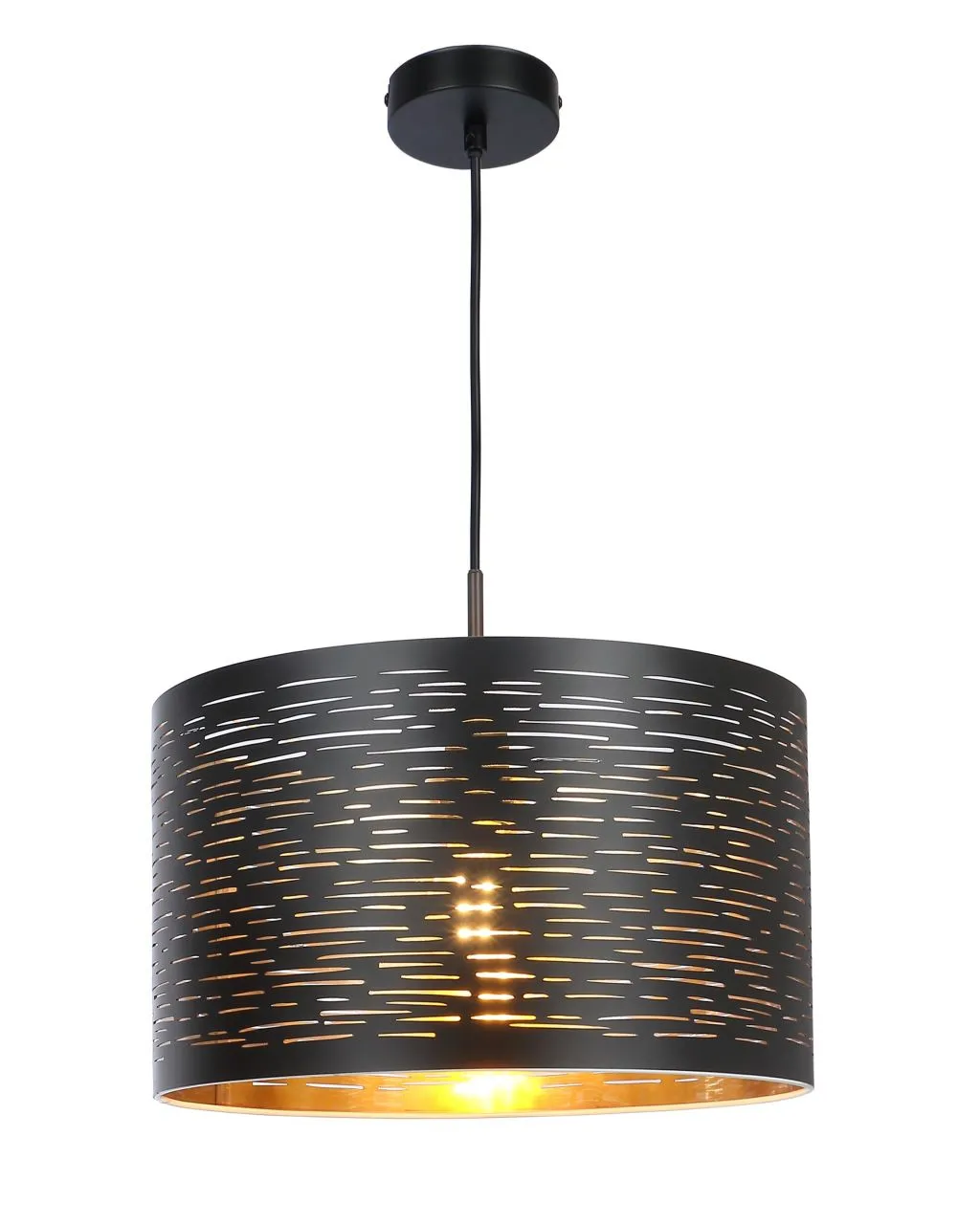 Lighting - TUNNO - Hängeleuchte Metall schwarz, 1x E27