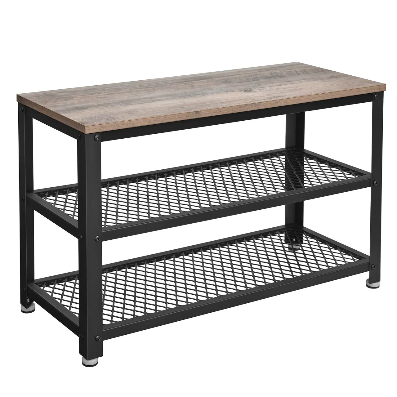 Schuhregal mit 2 Ablagen, 73 x 30 x 45 cm