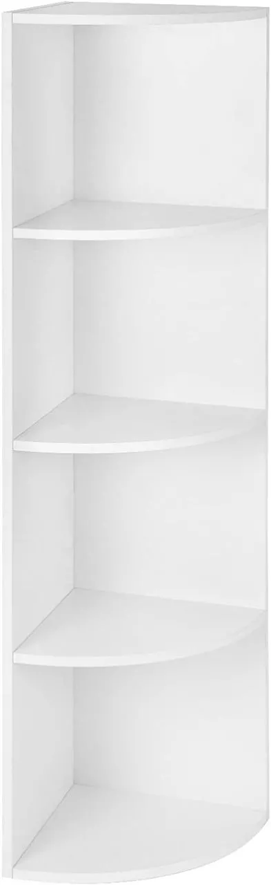 4 Ebenen Eckregal, weiß