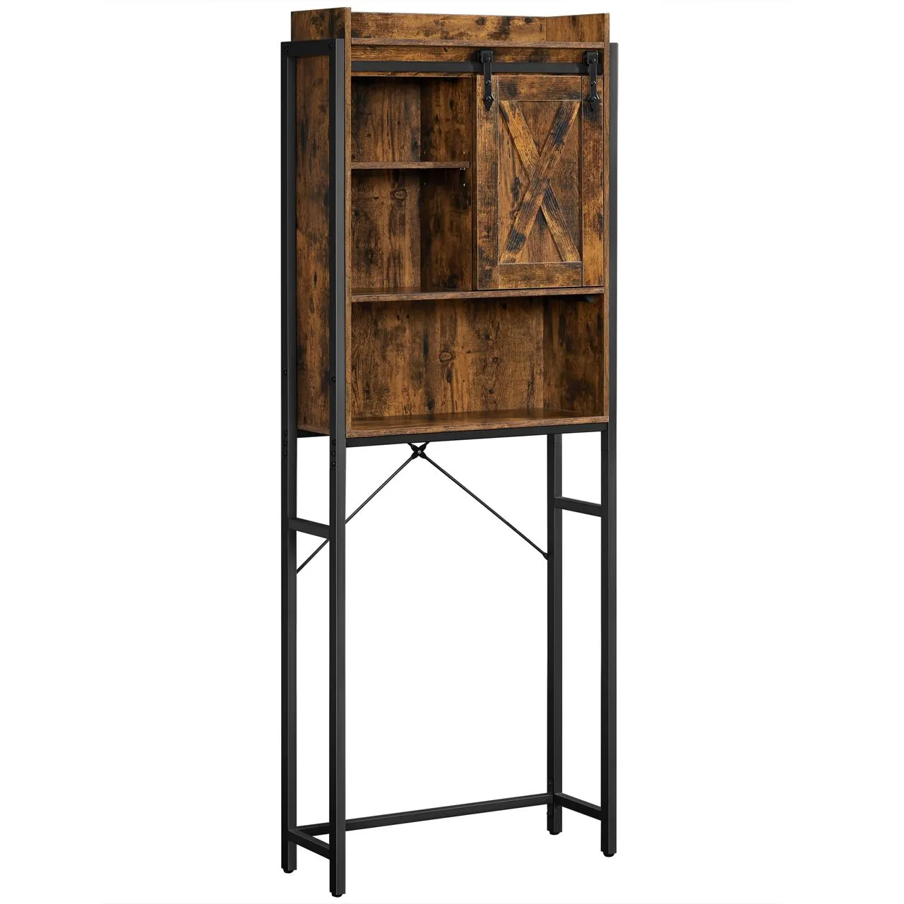 VASAGEL Badezimmerregal, mit Schrank 64 x 24 x 171 cm