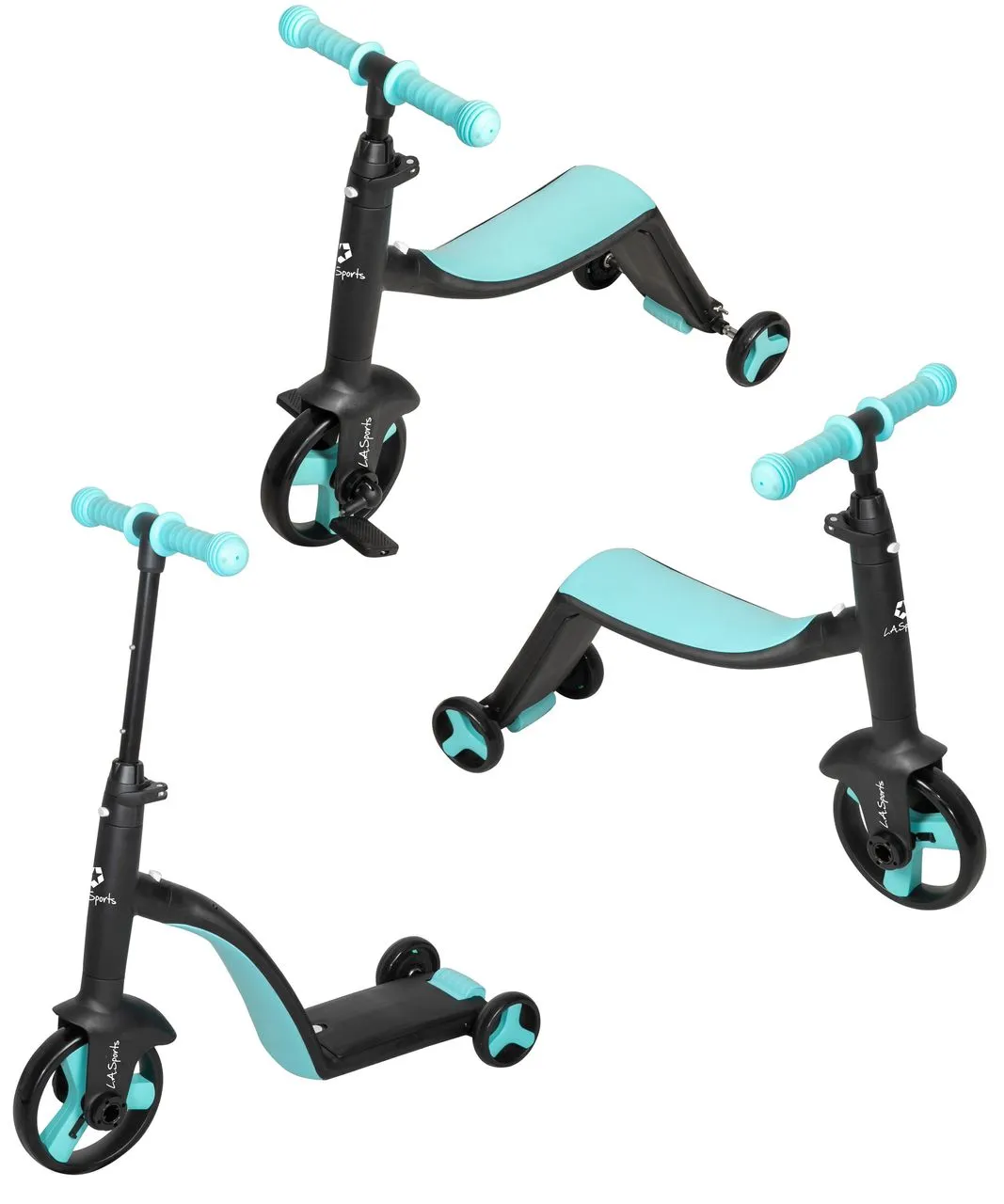 3-in-1 Kids Trike Laufrad Dreirad Scooter für Kinder ab 2 Jahren