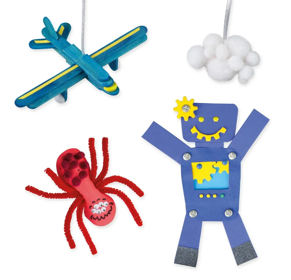 Bastelkoffer Jumbo blau, Faltschachtel