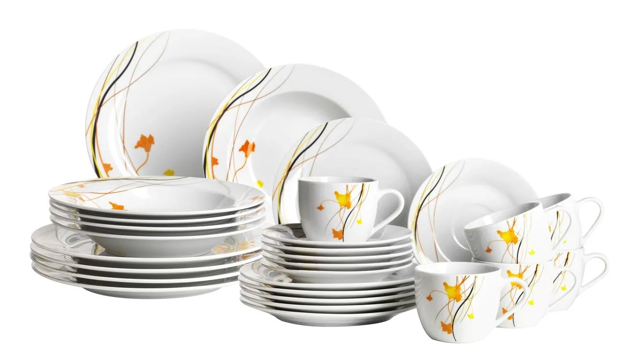 Serie Akadien, Kombiservice 30 teilig für 6 Personen