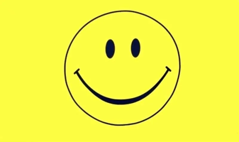 Flagge SMILEY gelb 90 x 150 cm mit 2 Messingösen