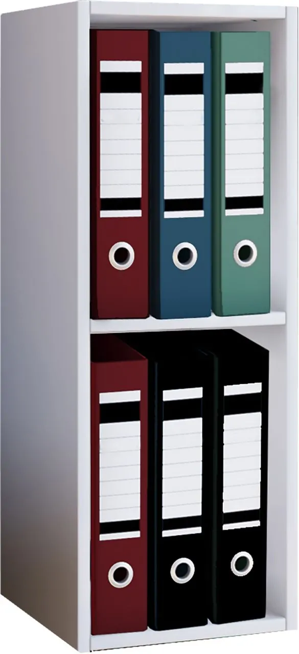 Büro-Regal "Offas 2-Fach" Weiß